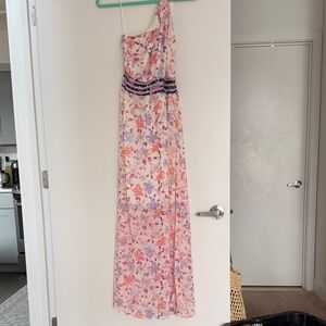 Skies Are Blue Floral Maxi Dress - Pink and Purple